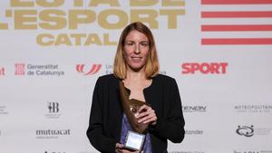 As recogi Elena Congost el premio al espritu deportivo en la Festa de lEsport Catal