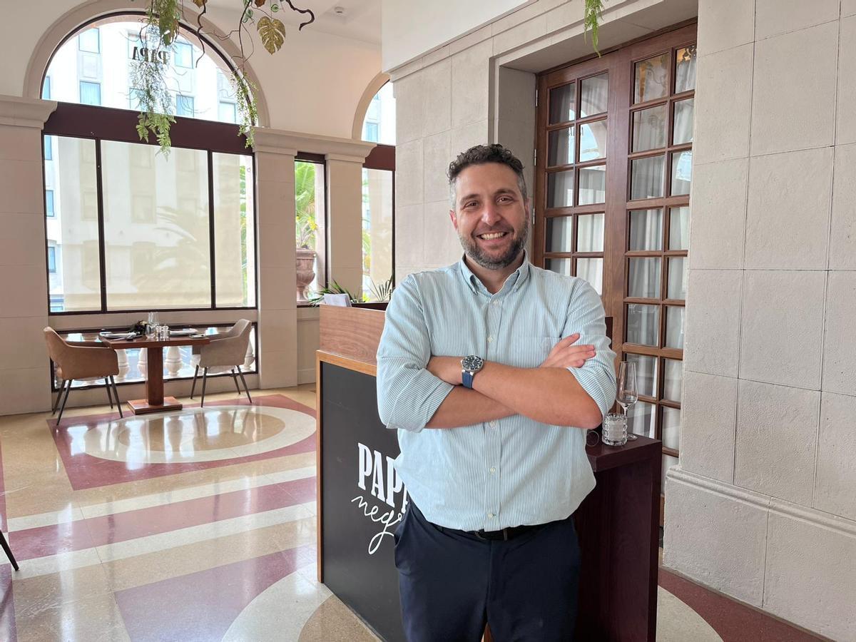 Rodrigo González, durante la entrevista.