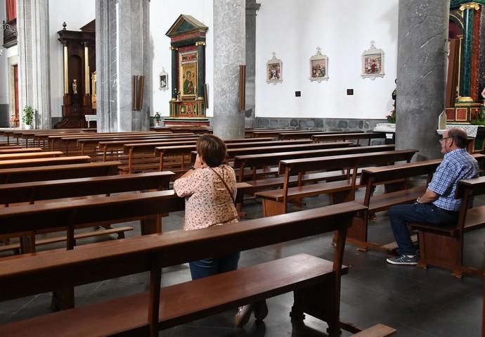 20/09/2018 TELDE. Pintura en la iglesia de San ...