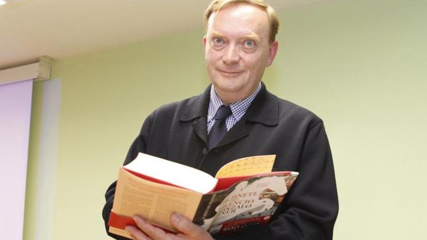 Gonzalo Giner, veterinario y escritor, ayer en Zamora.