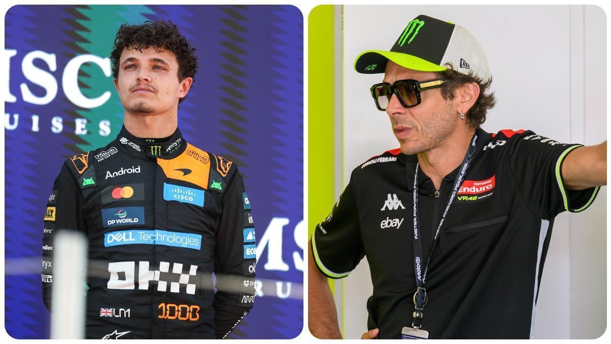Lando Norris y Valentino Rossi competirán juntos este verano