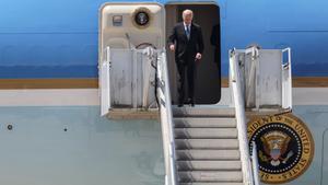 El presidente de Estados Unidos, Joe Biden, a su llegada a la cumbre de la OTAN en Madrid.