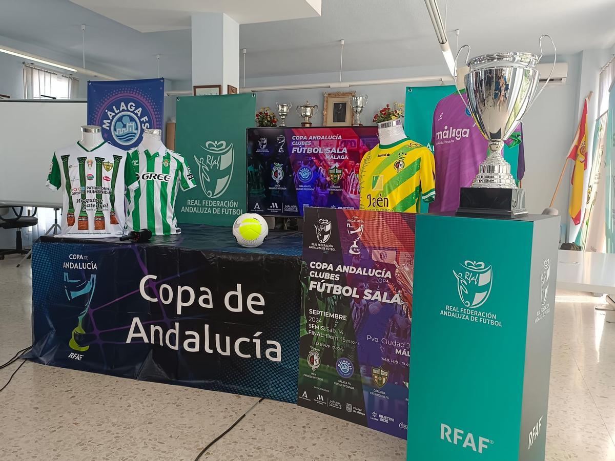 La presentación de la Copa Andalucía de fútbol sala de 2024.