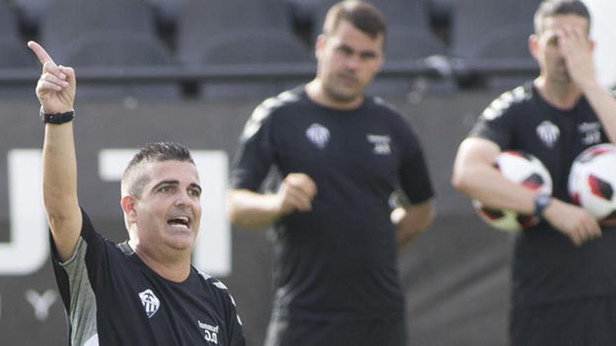 Guti, en un entrenamiento reciente del Castellón.