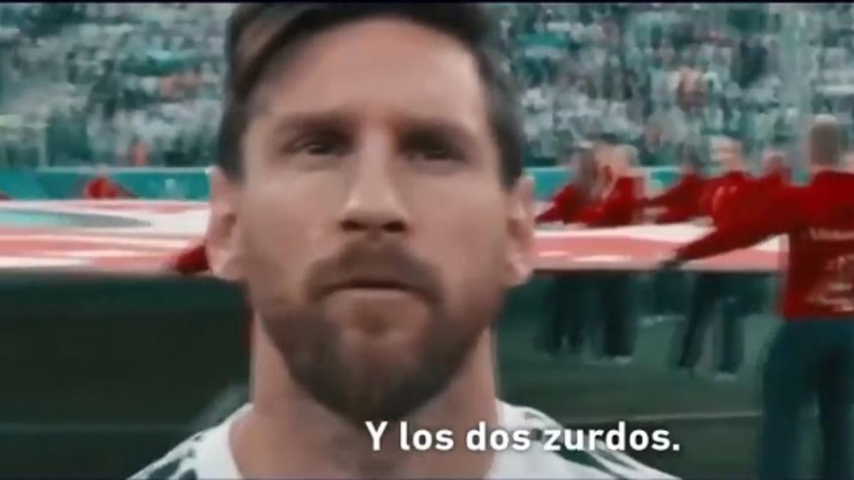 Lionel Messi aparece en el vídeo de la final de la Copa Libertadores