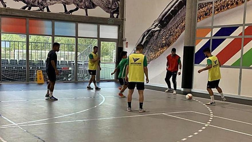 Uno de los entrenamientos del equipo.