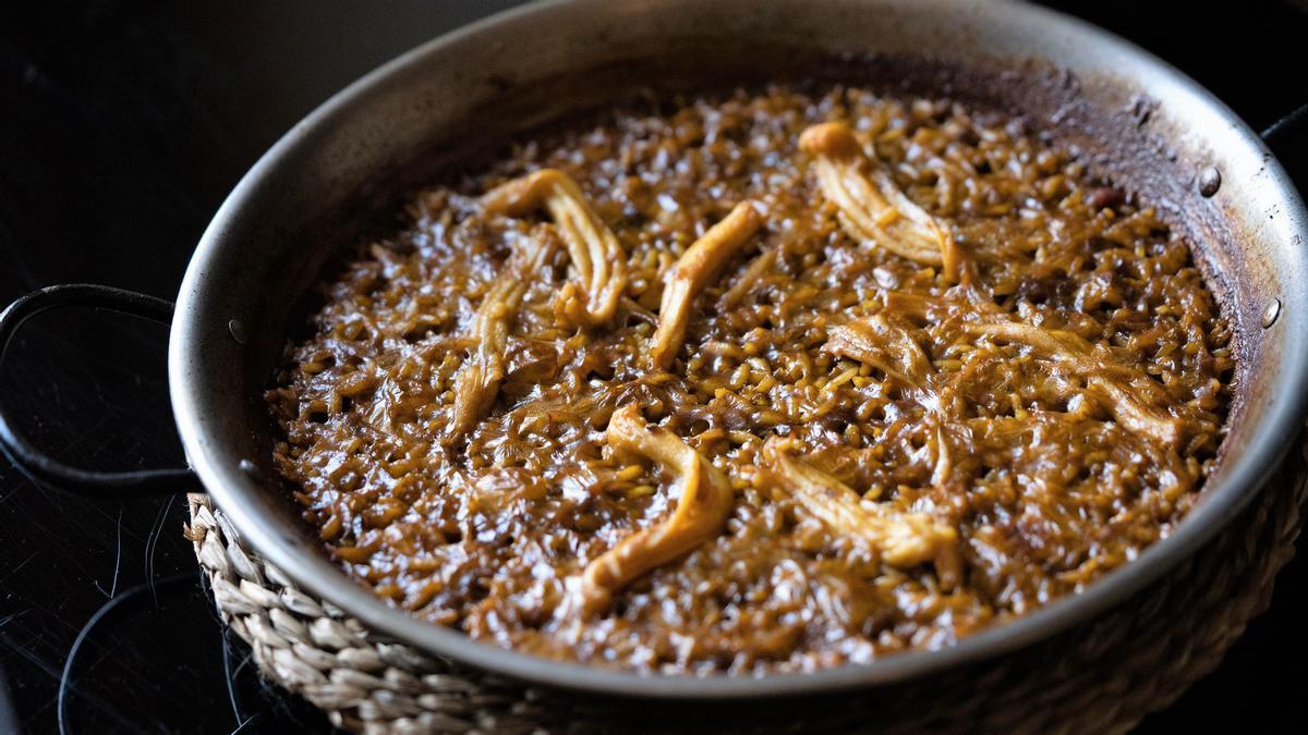 Arroz de 'espardenyes' de Can Jubany.