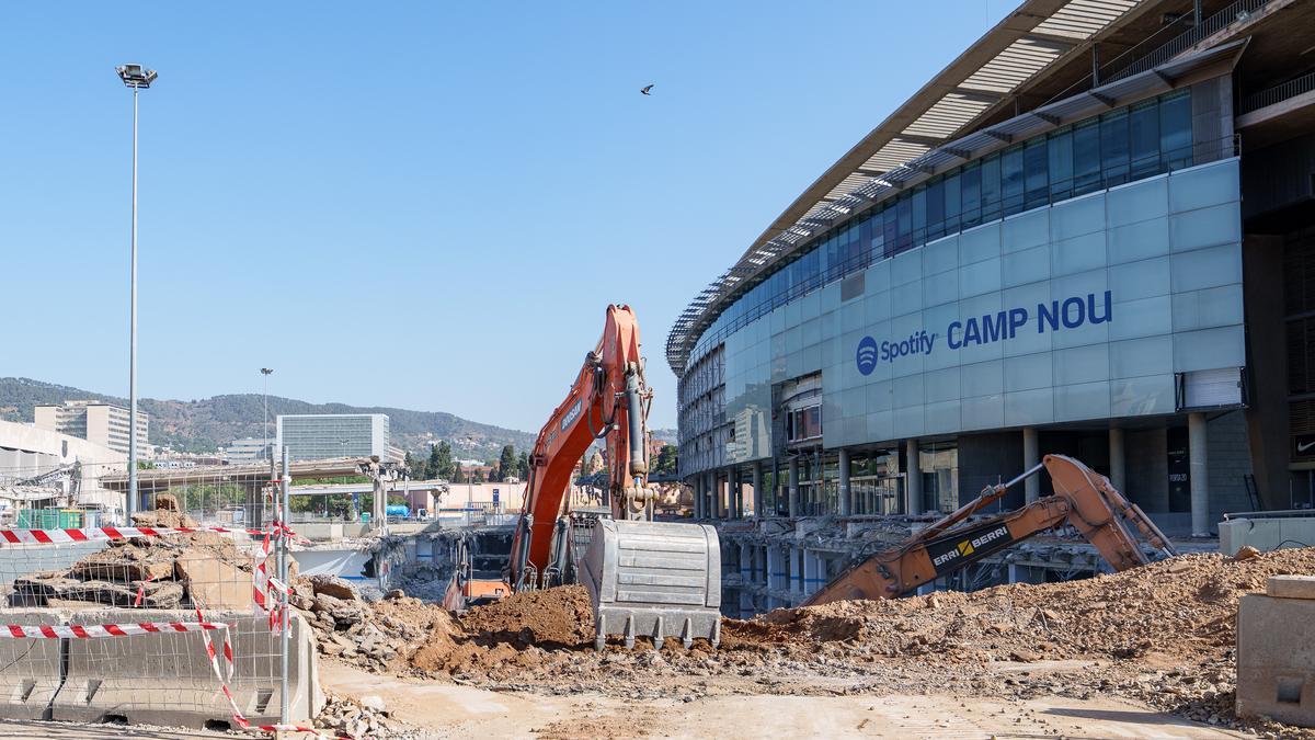 Así siguen las sorprendentes obras del Spotify Camp Nou