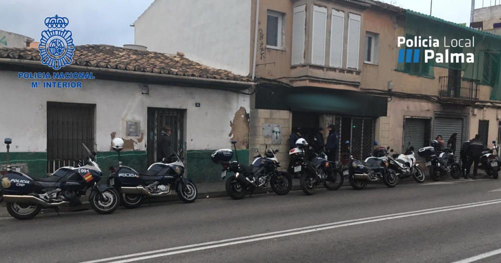 Dos detenidos tras inspeccionar seis locales de ocio nocturno en Palma