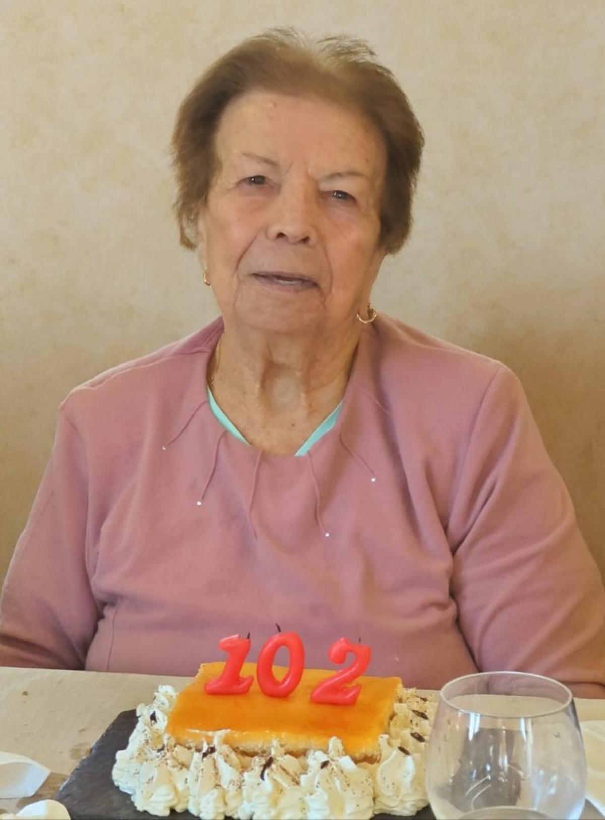 Margarita Calvo Ballesteros, la persona más mayor.  | CH. S.