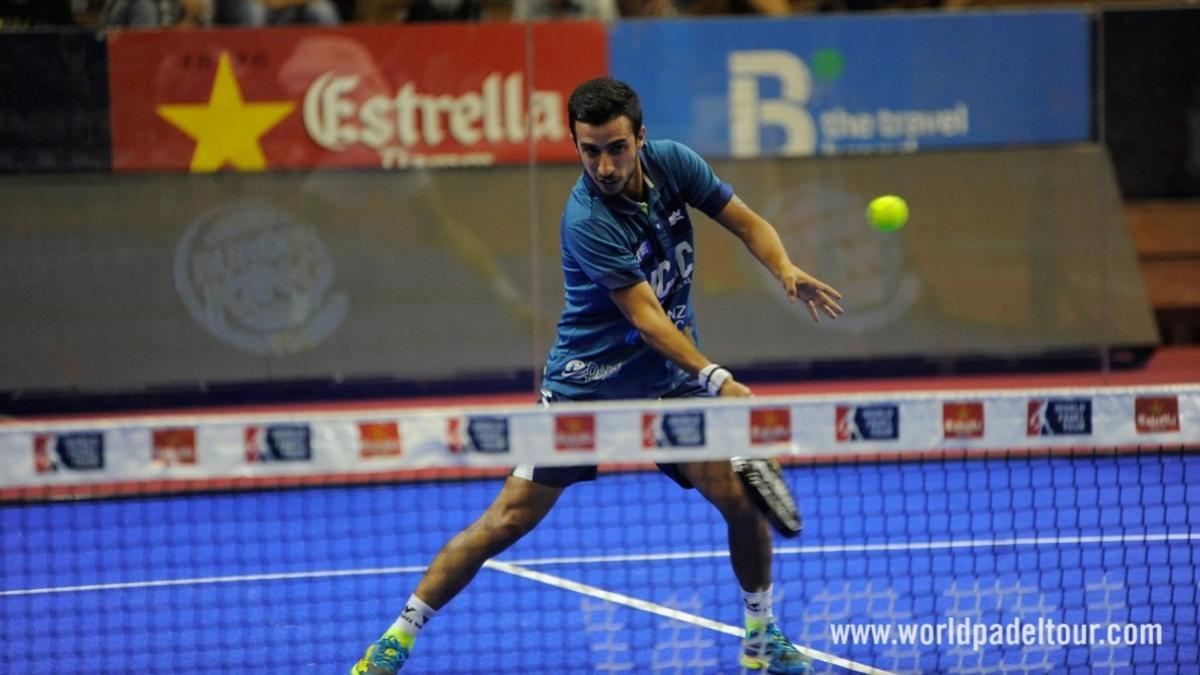 Jugada en el Sevilla Open de pádel.