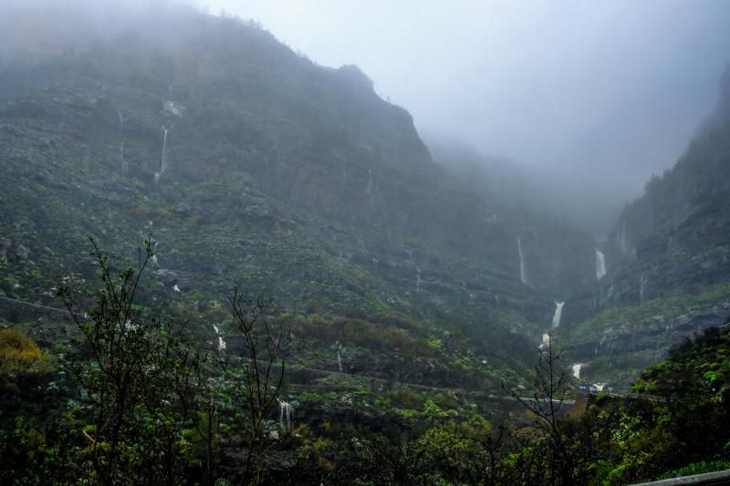 'Filomena' continúa dejando lluvias y llenando presas este jueves en Gran Canaria