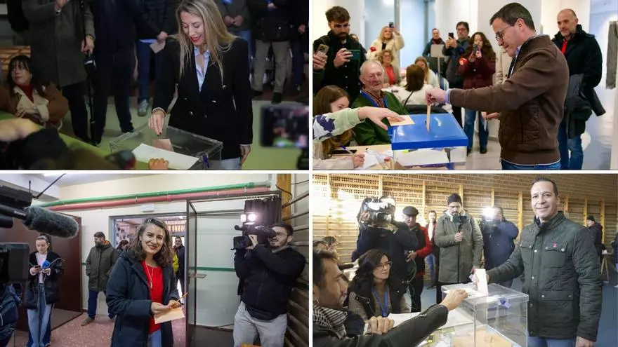 VIDEO | Así han votado los principales candidatos a la presidencia de la Junta de Extremadura este domingo
