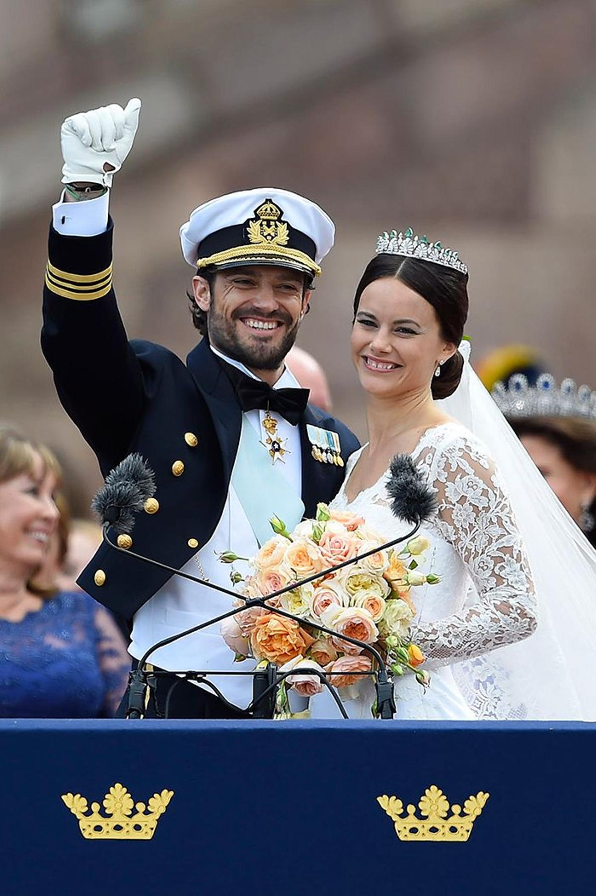 Saludo de los recién casados