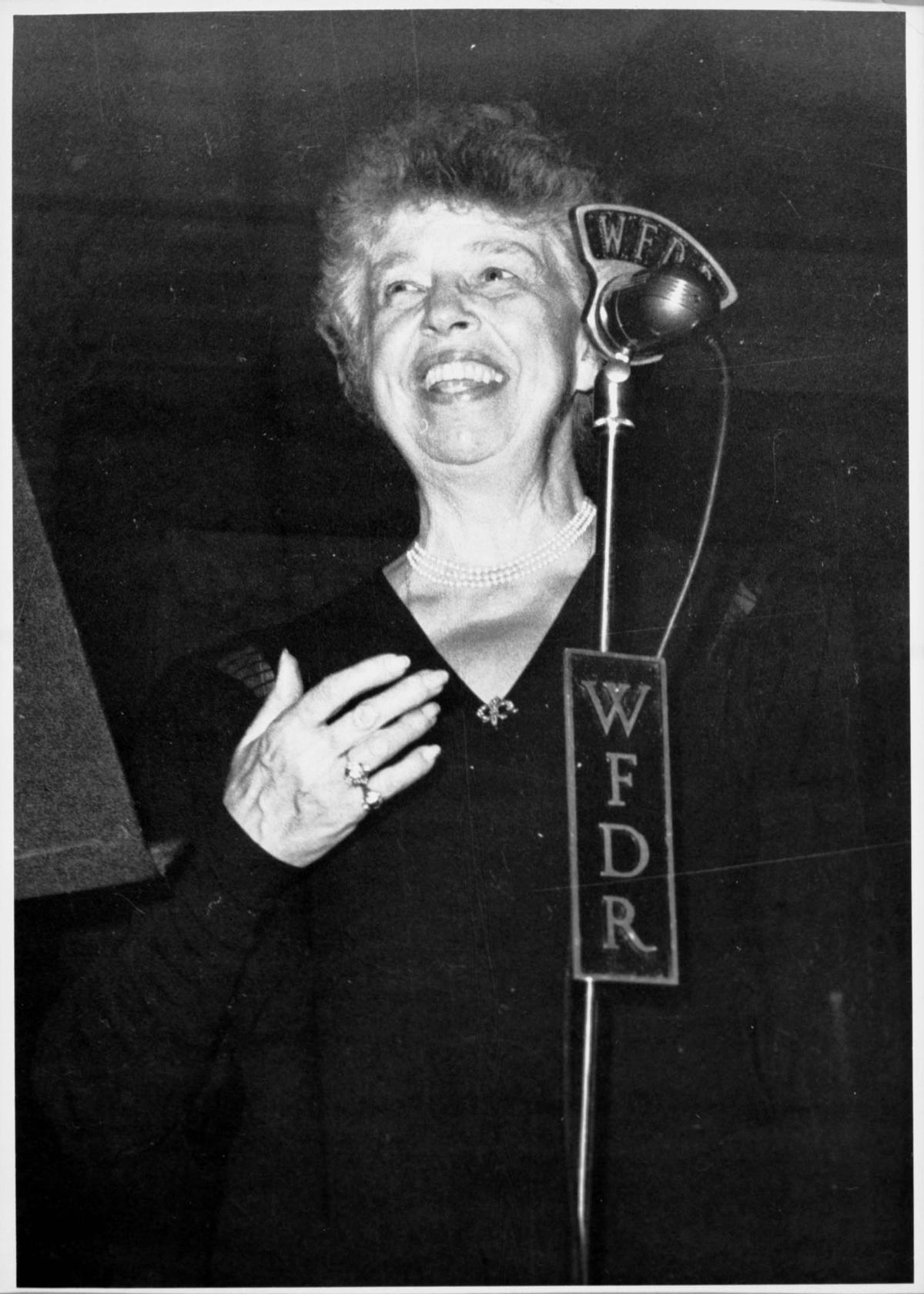 La primera dama estadounidense Eleanor Roosevelt.