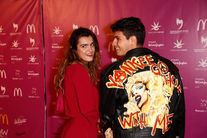 Amaia y Alfred, en el photocall de la Preparty de Eurovisión.