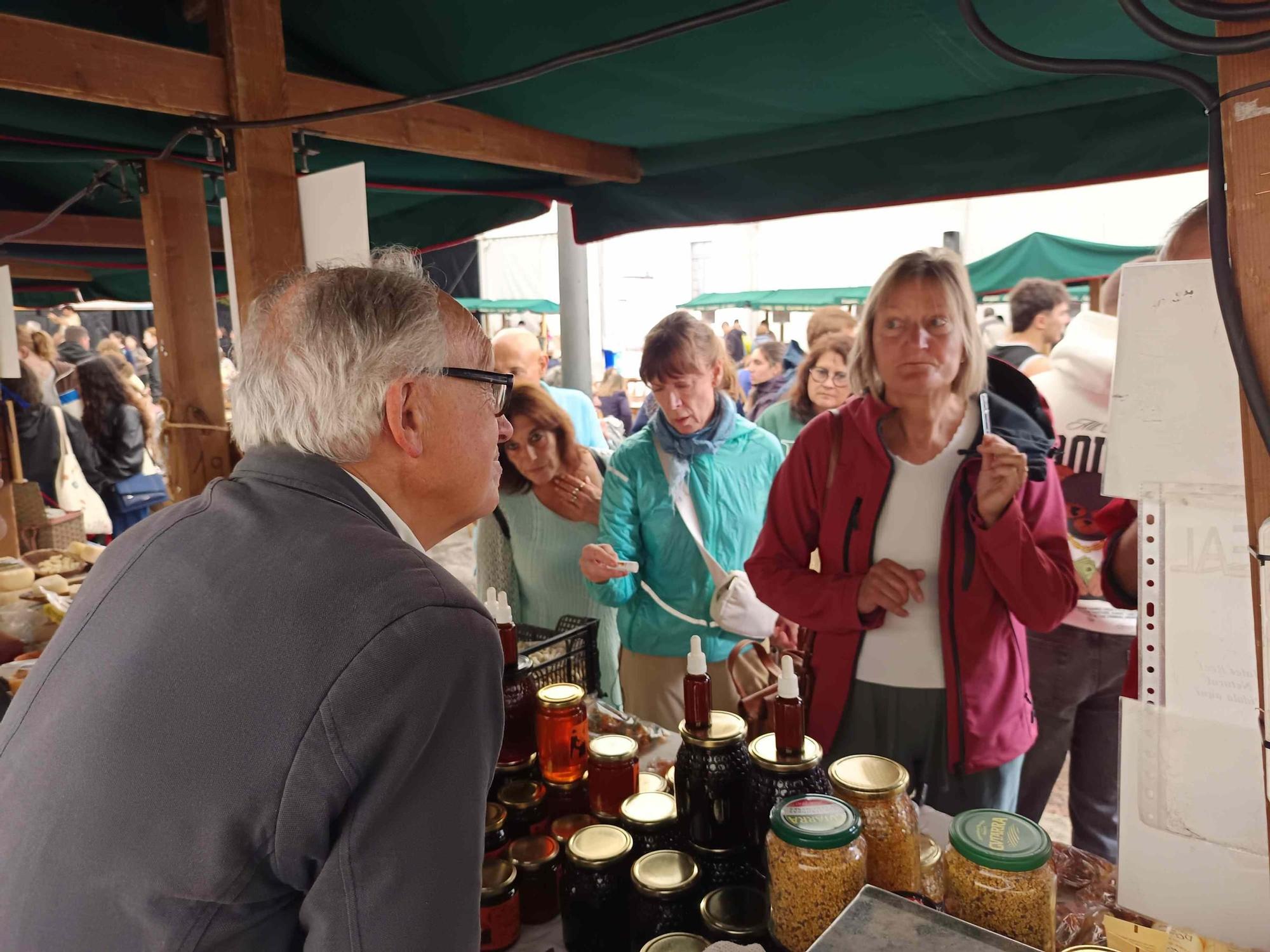 En imágenes: La lluvia no frena la XX Feria Regional de Quesos