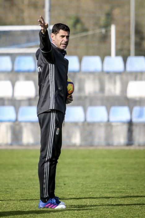 Entrenamiento del Real Oviedo.