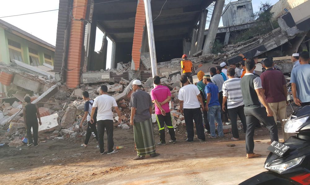 Las imágenes del terremoto en Indonesia