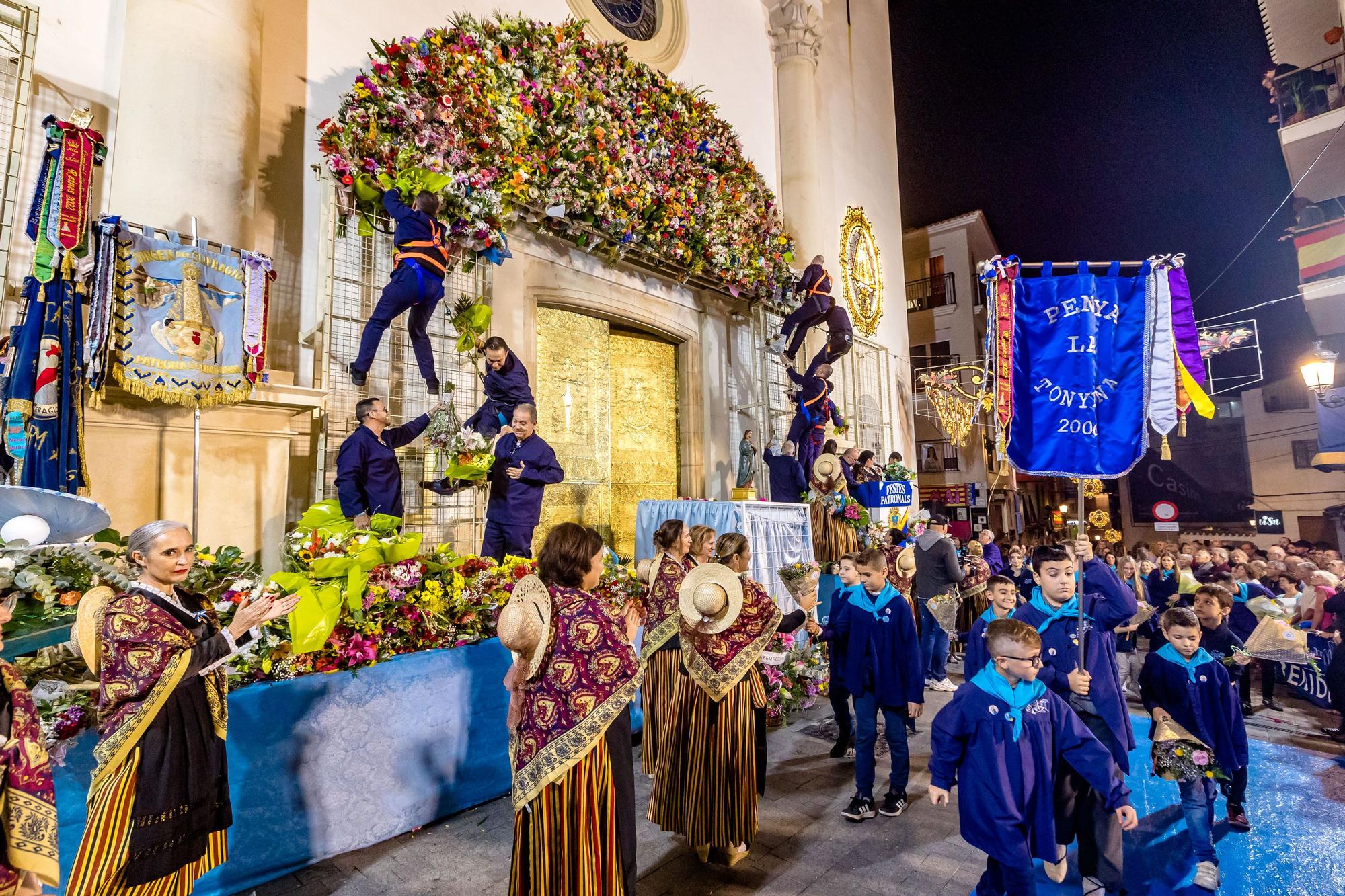 Representación del Hallazgo de la Virgen del Sufragio y Ofrenda de flores en Benidorm