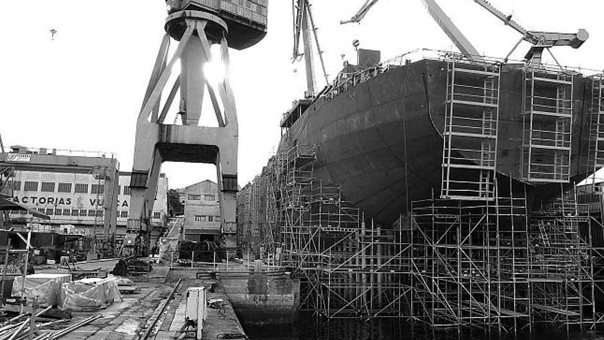 Instalaciones del astillero Vulcano de Vigo