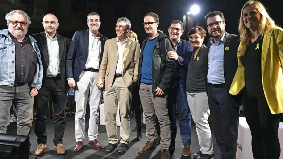 Acto de presentación de Francesc Teixidó (ERC) como candidato a la alcaldía de Mataró.