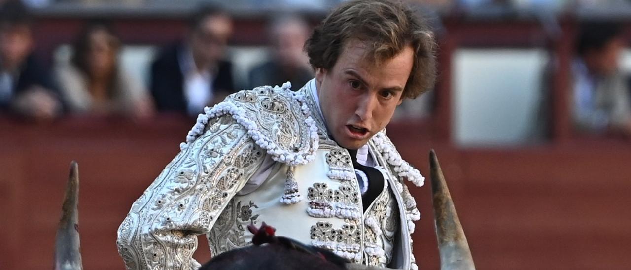 Román durante su última actuación en la plaza de toros de Las Ventas.