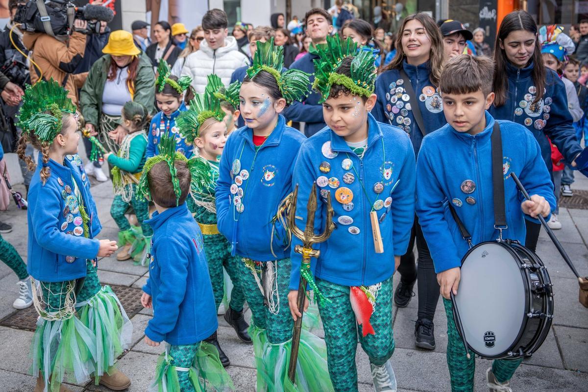 La cantera del Carnaval Romano brilla en un desfile infantil repleto de disfraces.