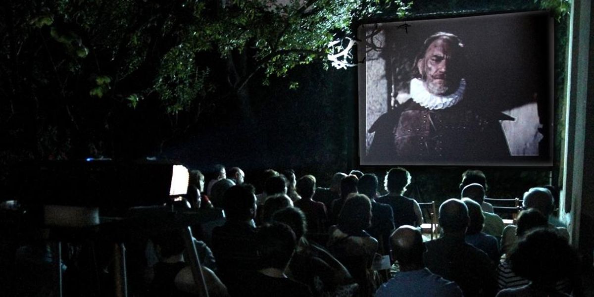 El cine de verano de la Casa Museo Lope de Vega.