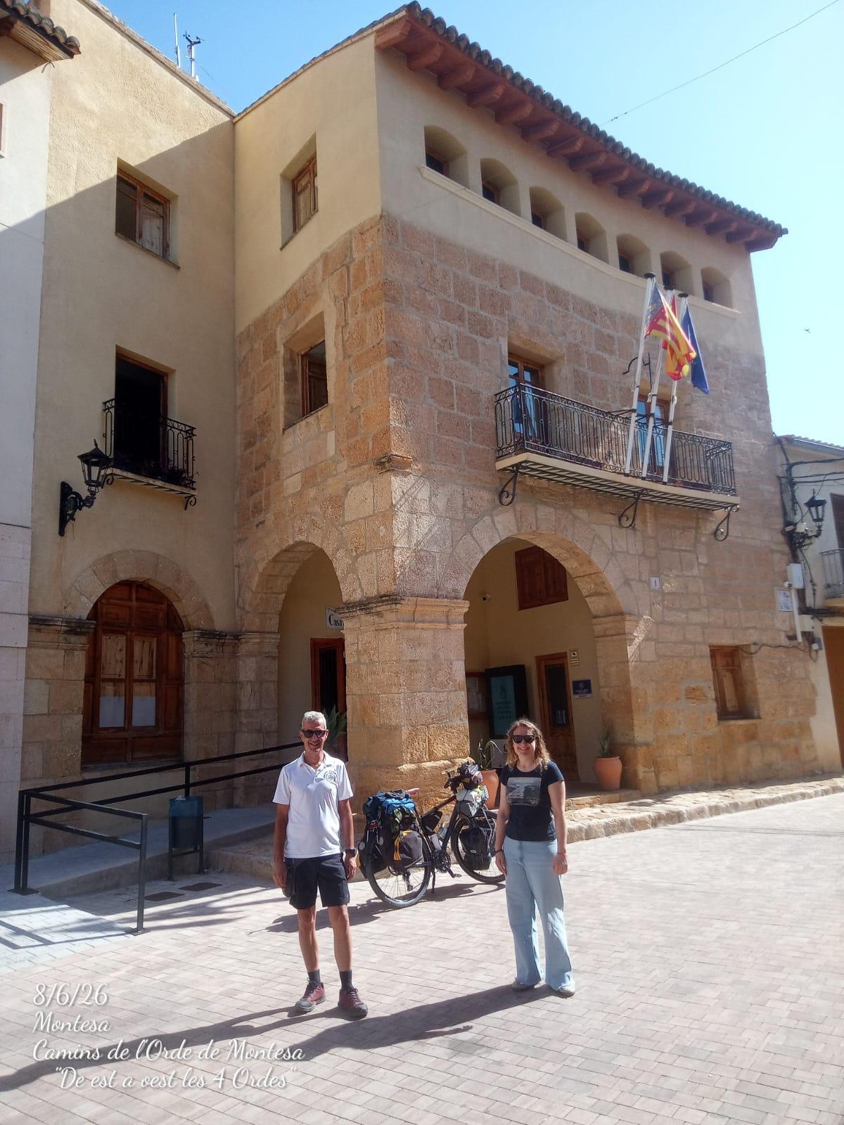 Tono Chamorro, el pasado lunes, al iniciar la marcha en Montesa.