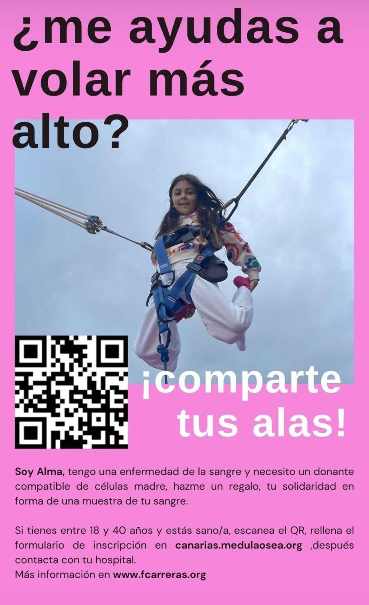 Cartel de ayuda para Alma.