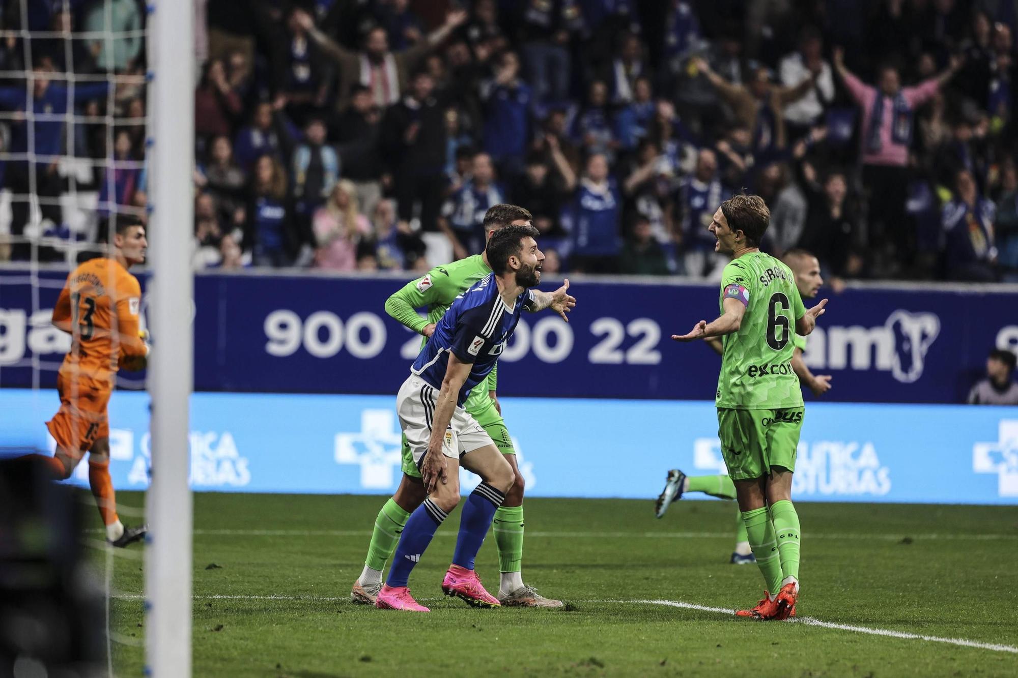 El partido entre el Real Oviedo y el Leganés, en imágenes