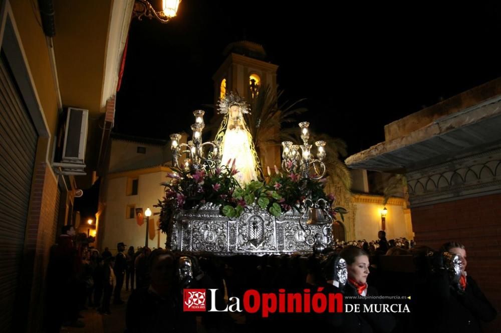 Encuentro en Lorca del Cristo de la Sangre, Señor de la Penitencia y la Virgen de la Soledad