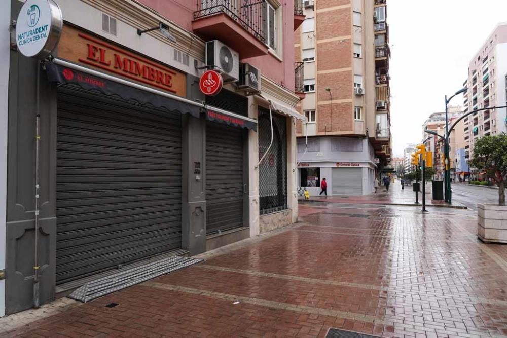 El Estado de Alerta vacía las calles de Málaga