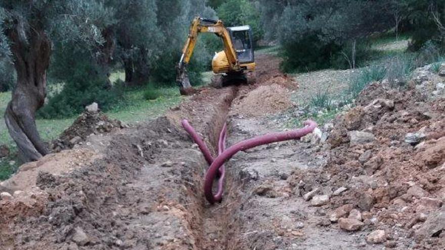 El Consell paraliza la excavación de una zanja en zona protegida de Estellencs
