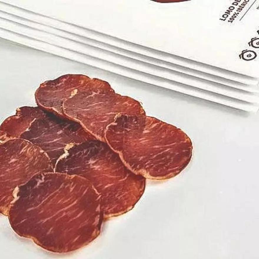 Lomo ibérico en sobre Mío