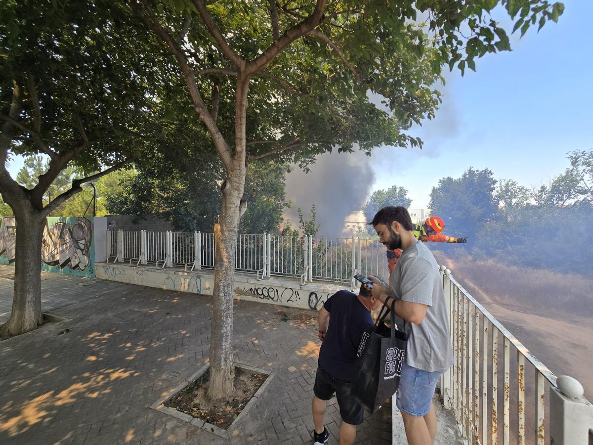 Incendio en Manises.