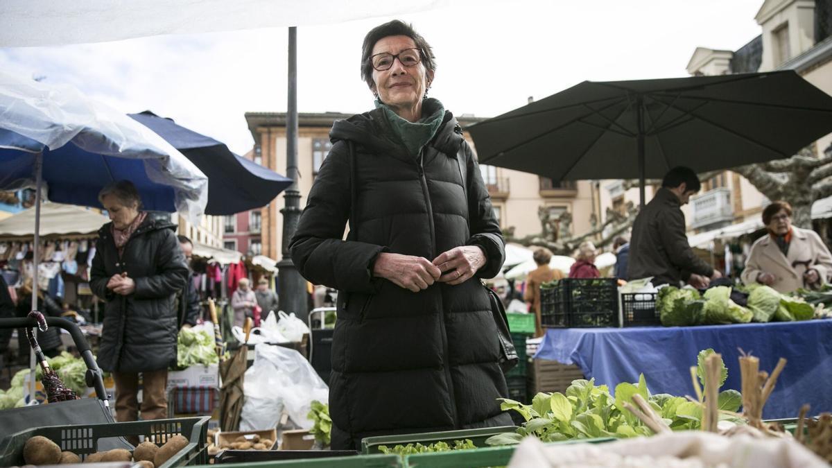Mercedes González cuando anunció su retirada de la política local