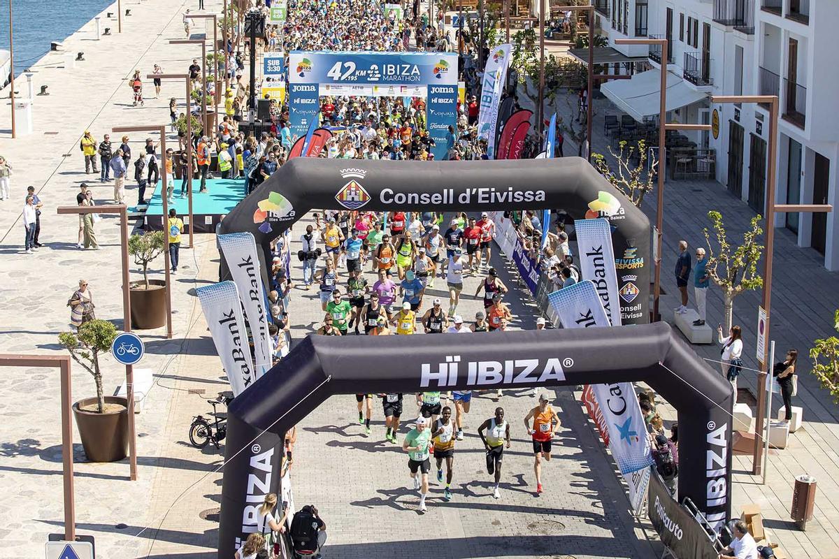Imagen de la última edición del Santa Eulària Ibiza Marathon
