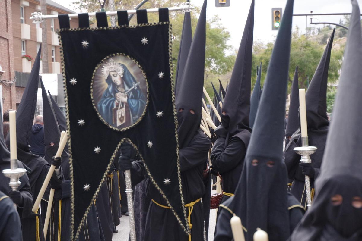 Procesión del Carmen Doloroso desde la parroquia del Corpus Christi
