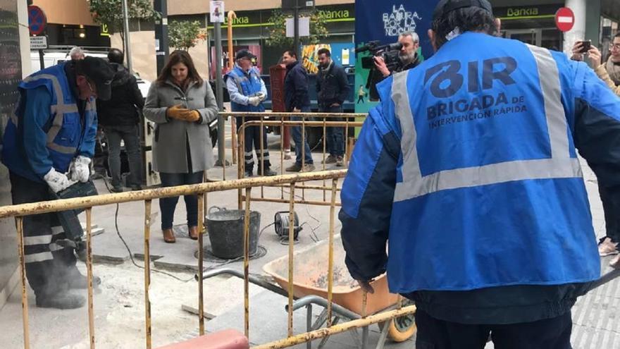 Las brigadas acuden al momento tras los avisos.