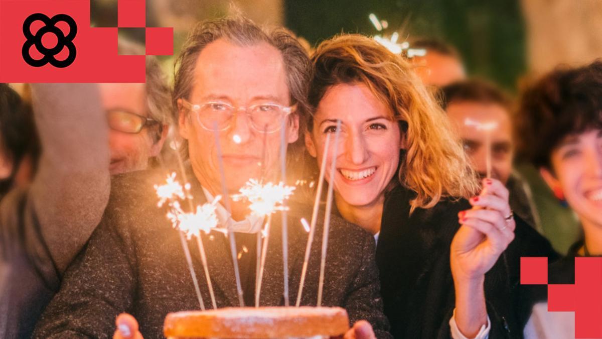 Pedrín Mariscal y su hija Paula, celebrando un aniversario anterior de Palo Market Fest.