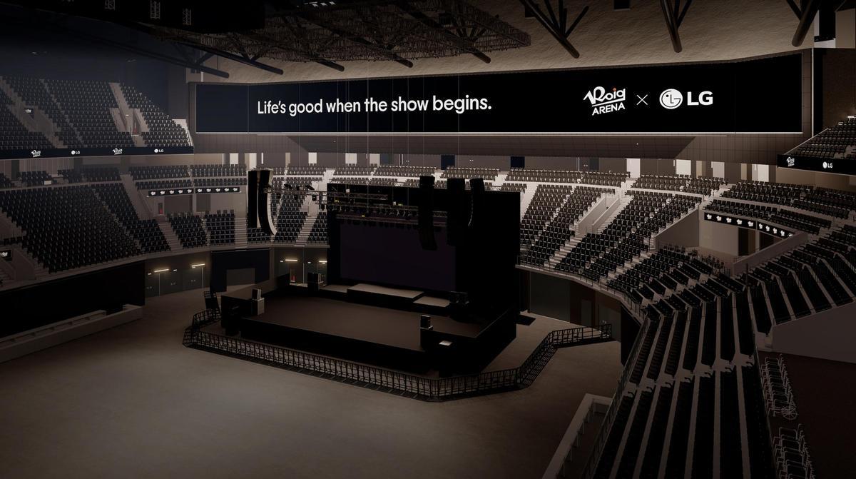 Imagen interior del futuro Roig Arena