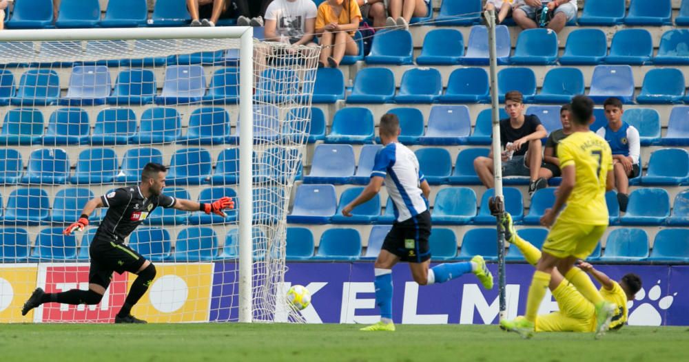 El Hércules genera dudas en su puesta de largo en el Rico Pérez al verse superado por el Villarreal B