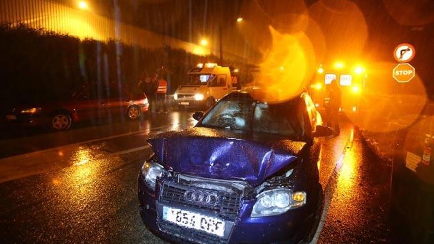 Estado en el que quedó uno de los coches implicados // NICK