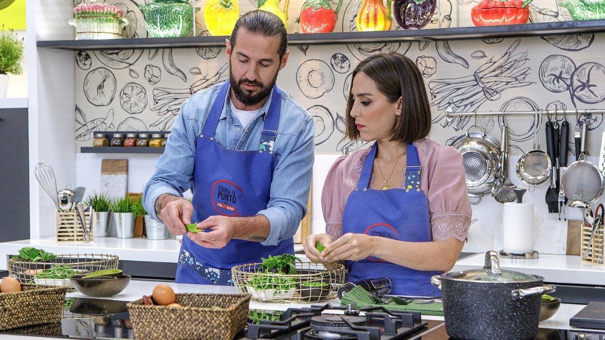 Javier Peña y Tamara Falcó, en `Cocina al punto con Peña y Tamara¿