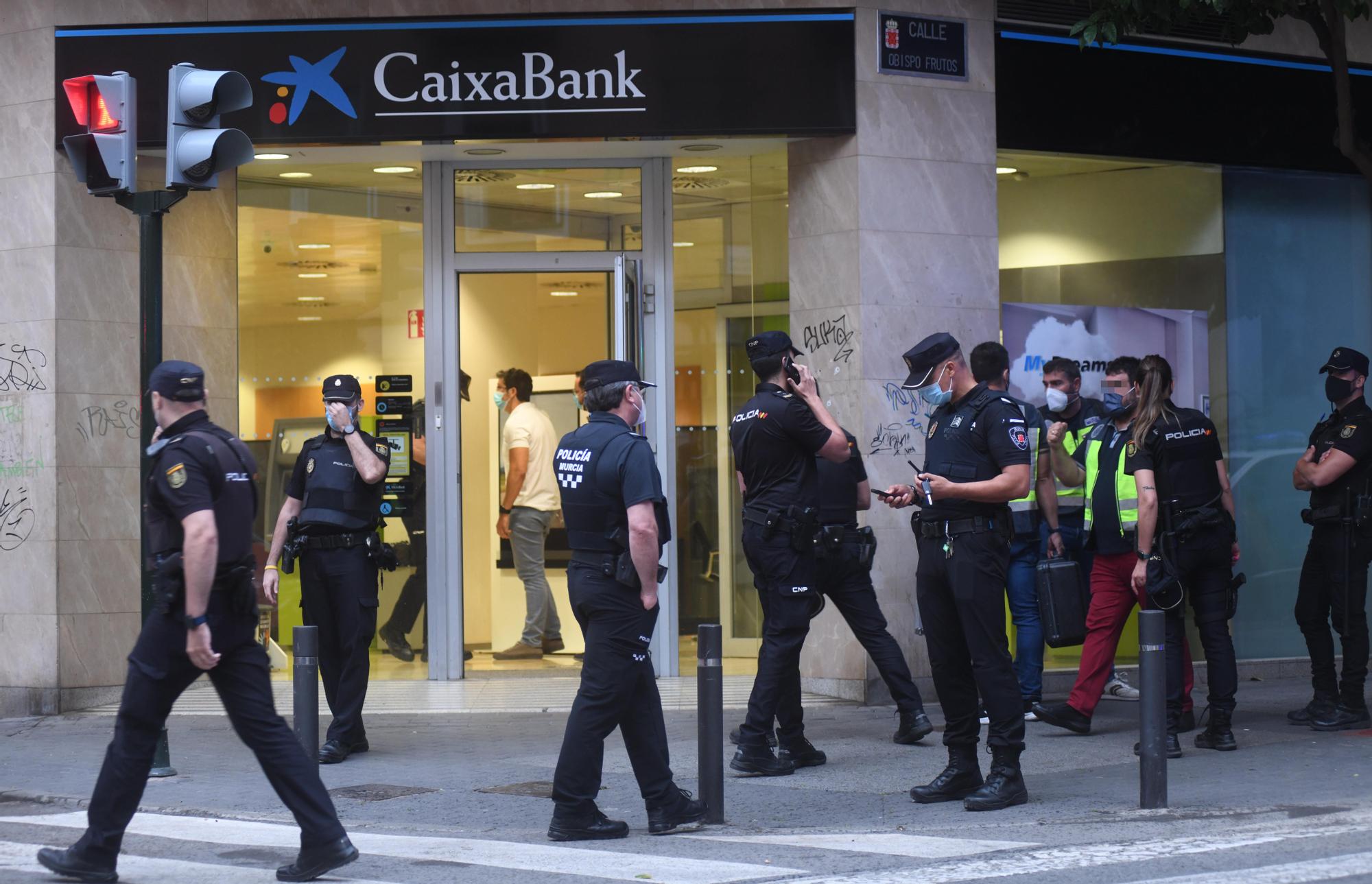 Atraco en una sucursal bancaria en Murcia