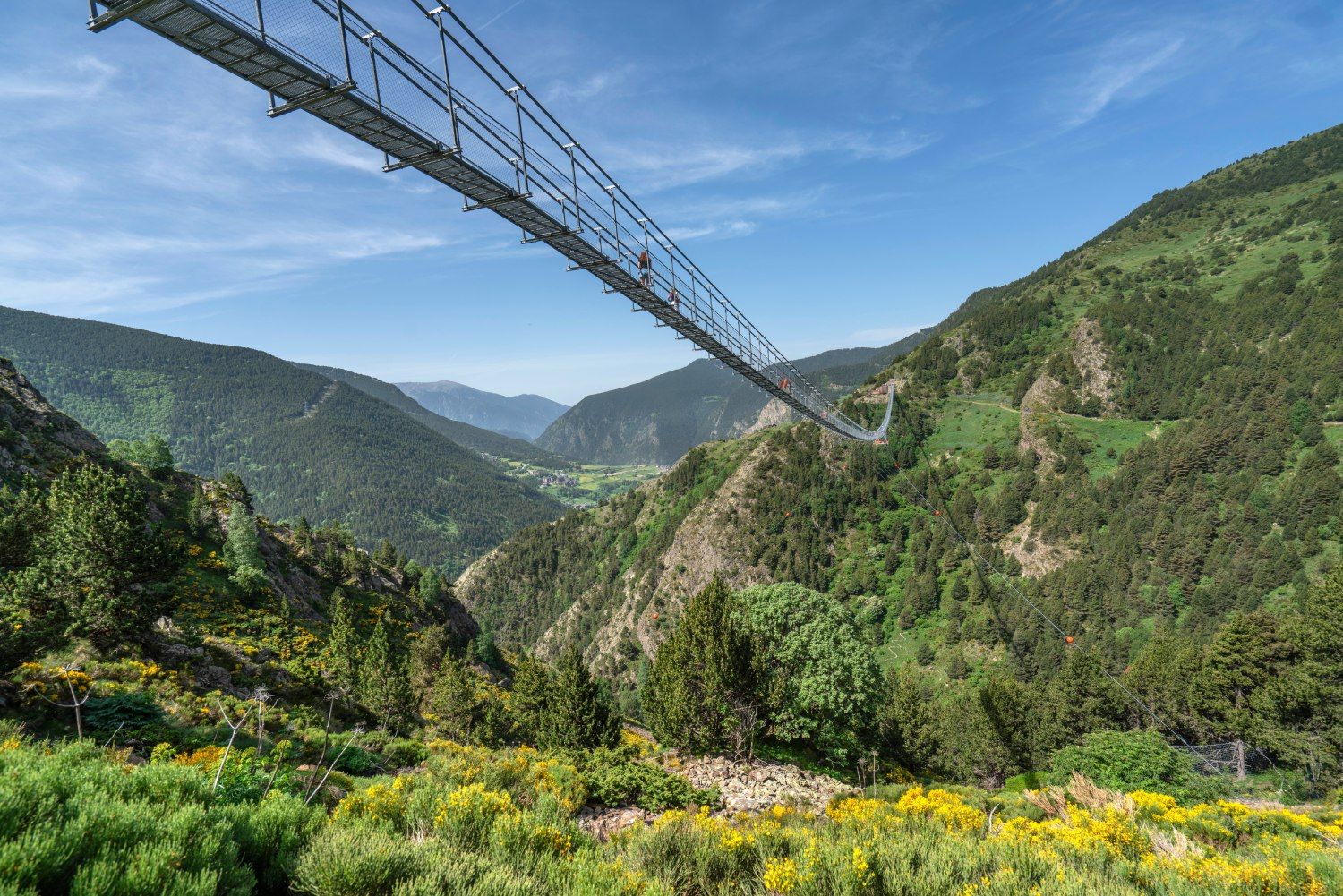 Puente Tibetano en Canillo, Andorra
