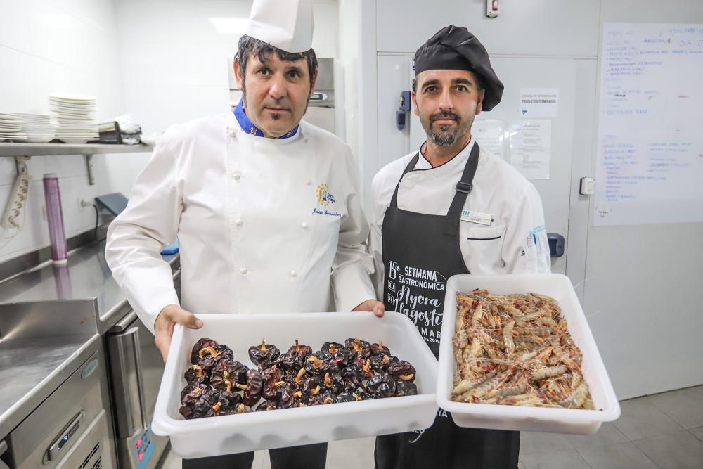 Niki Pavanelli, cocinero del restaurante tinerfeño Il Bocconcino, gana con su «Tierra y mar» el primer premio de la V edición del certamen guardamarenco