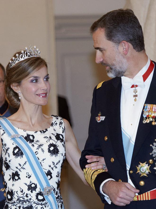 Los Reyes en el 75 cumpleaños de la reina Margarita II en Dinamarca